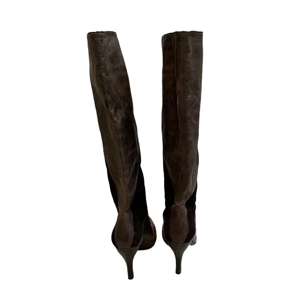 Gianni Bini Vintage Leather Knee High Boots - Picture 6 of 13